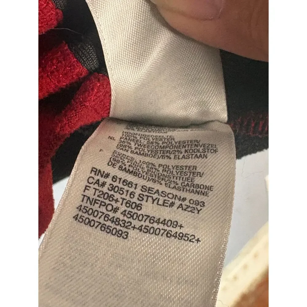 The North Face Full Zip Jacket Mens Red Gray Size XL Read